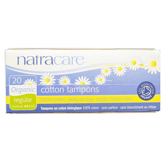 Natra Care Natracare Organic Cotton Tampons Regular x 20 Pack