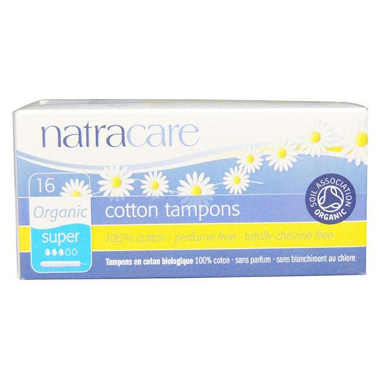 Natra Care Natracare Organic Cotton Tampons Super with Applicator x16 Pack