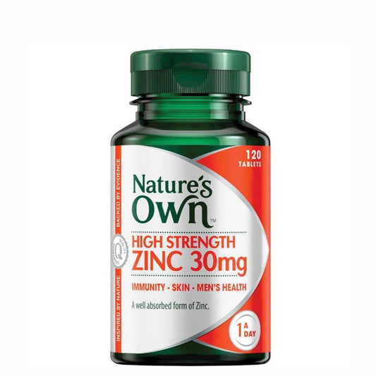 Natures Own NATURES OWN TAB HIGH STRENGTH ZINC 30MG