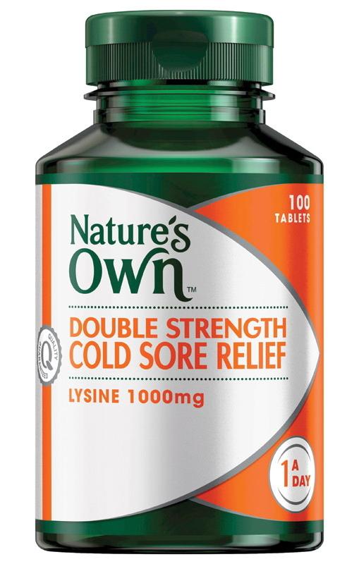 Natures Own NATURES OWN TAB LYSINE 1000MG DBL STRENGTH COLD SORE RLF