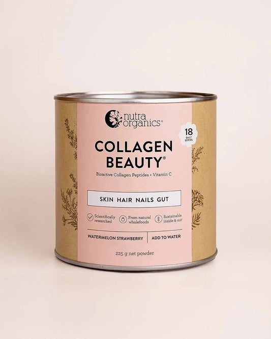 Nutra Naturals Nutra Organics Collagen Beauty Watermelon Strawberry 225g