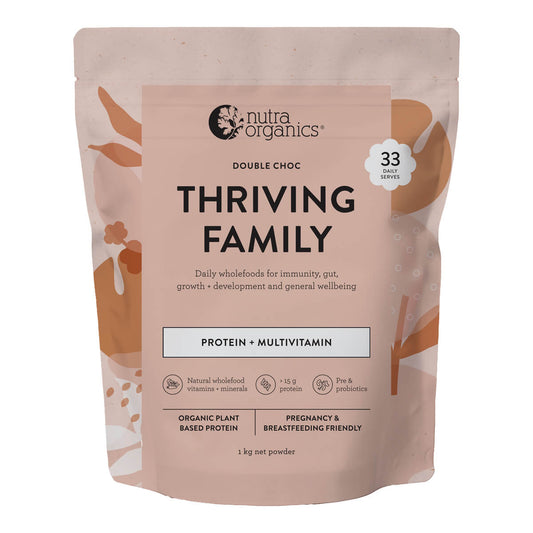 Nutra Naturals Nutra Naturals Thriving Family Protein Double Choc 1kg