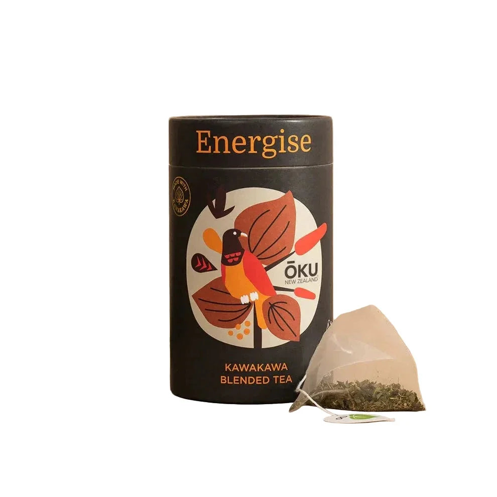 OKU New Zealand OKU NEW ZEALAND ENERGISE KAWAKAWA BLENDED TEA X 15 TEA BAGS SELL THROUGH