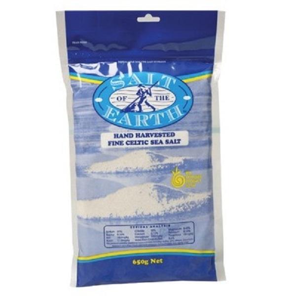 Salt Earth Salt Of The Earth Hand Harvested Celtic Sea Salt Coarse 650g