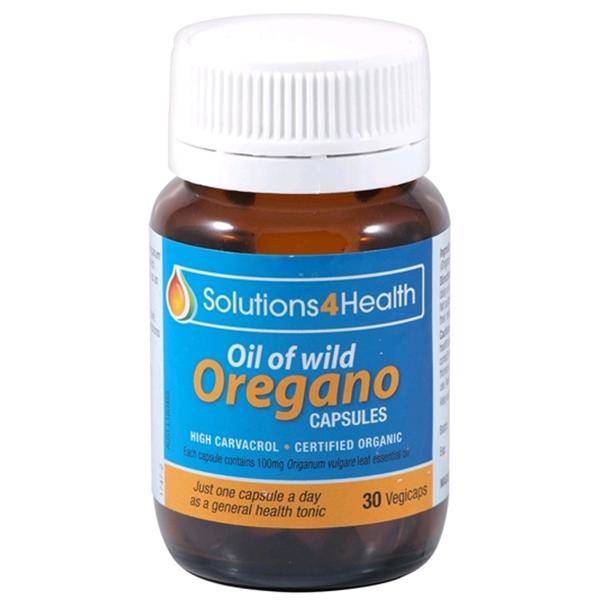 Solutions 4 Health Solutions 4 Health Organic Oil of Wild Oregano Capsules 30vc