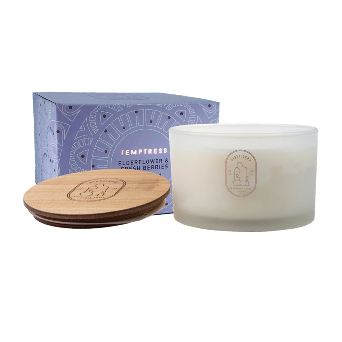 Distillery Distillery Fragrance House Soy Candle Temptress (Elderflower & Fresh Berries) 450g