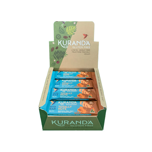 Kuranda Wholefoods Gluten Free Protein Bars Totally Nuts 50g x 16 Display