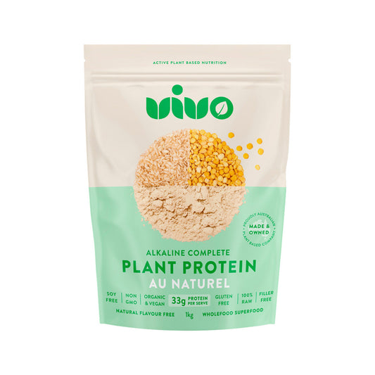 Vivo Vivo Organic Alkaline Complete Plant Protein Au Naturel 1kg