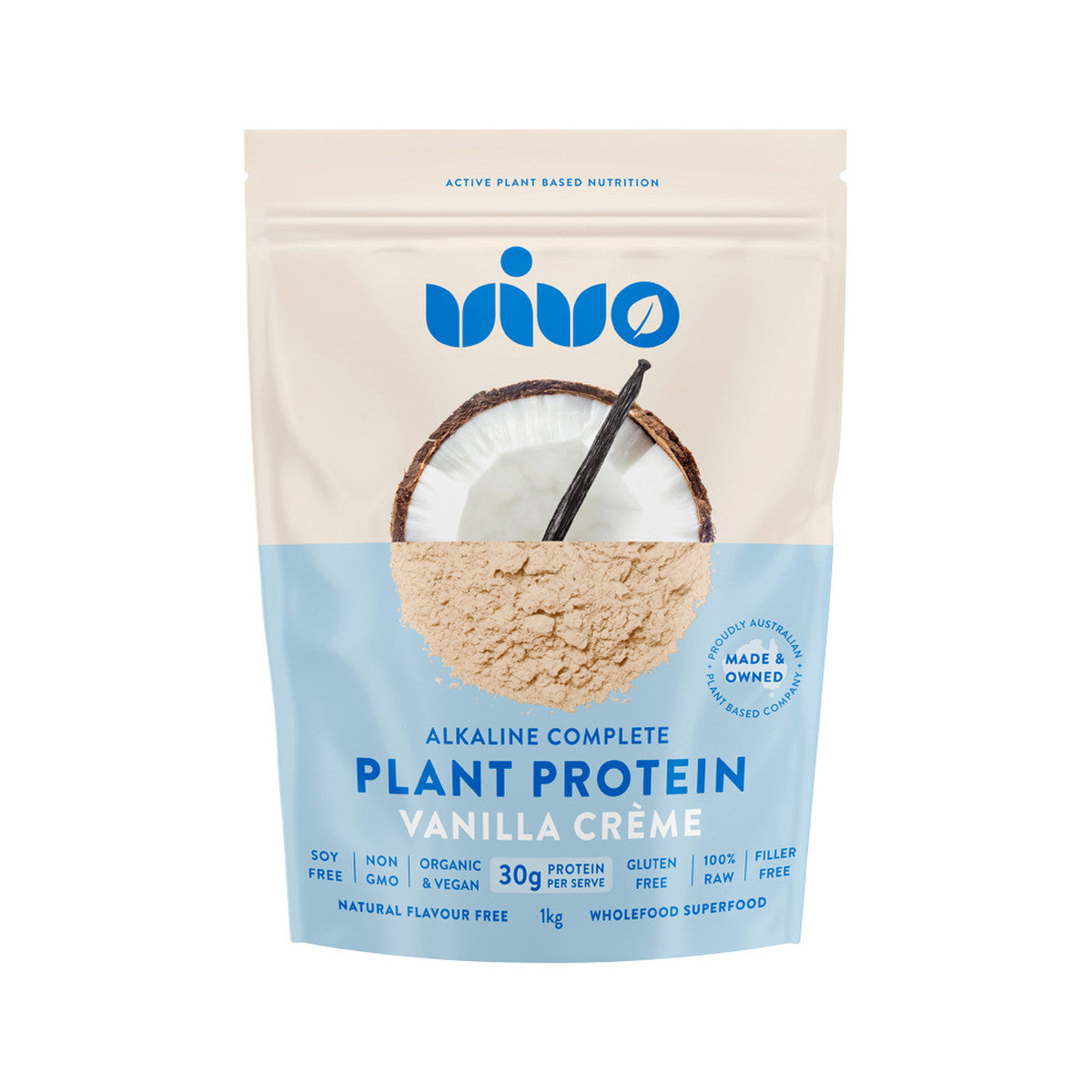 Vivo Vivo Organic Alkaline Complete Plant Protein Vanilla Creme 1kg