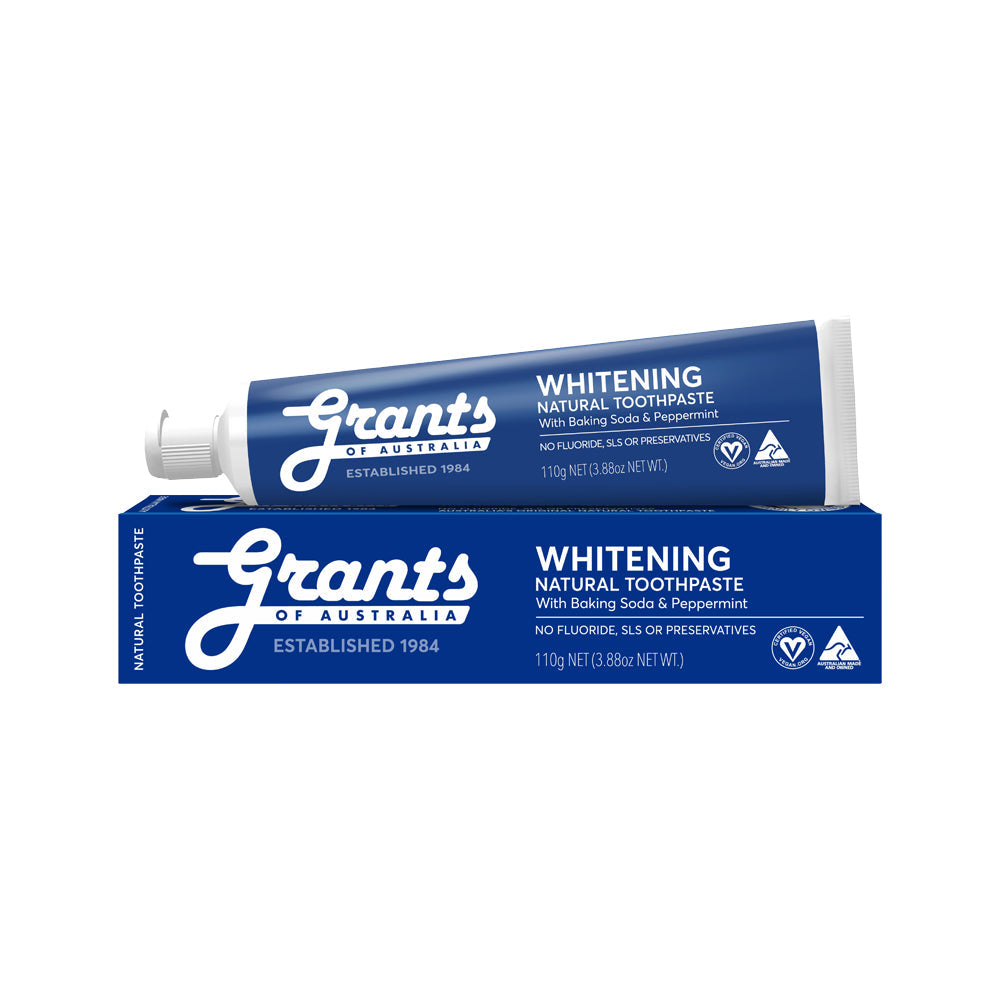 Grants Grants Of Australia Natural Toothpaste Whitening with Baking Soda & Peppermint 110g