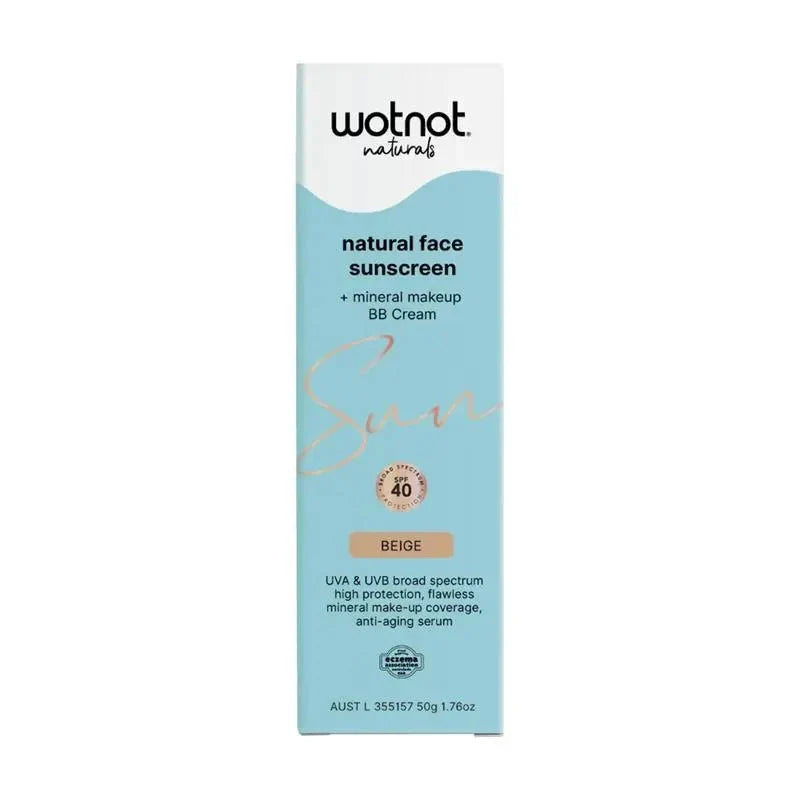 Wotnot Naturals WOTNOT SUNSCREEN & BB+ CREAM SPF50 BEIGE 50G