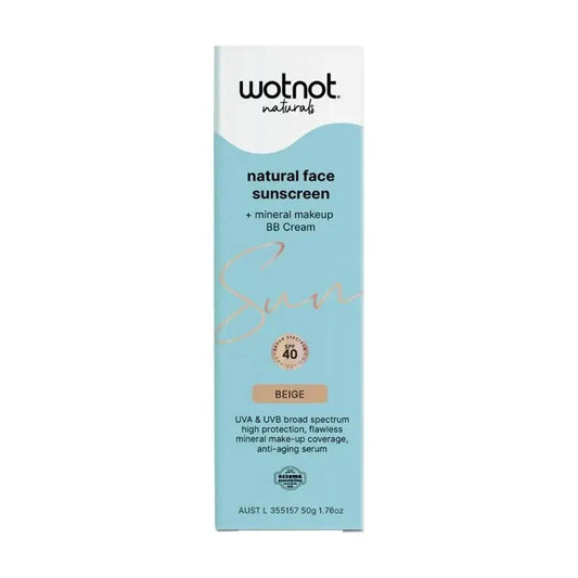 Wotnot Naturals WOTNOT SUNSCREEN & BB+ CREAM SPF50 BEIGE 50G