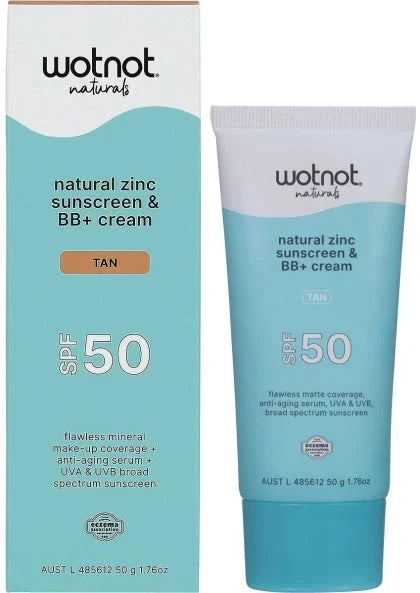 Wotnot Naturals WOTNOT SUNSCREEN & BB+ CREAM SPF50 TAN 50G